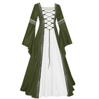 Рокли за жени винтидж келтски етаж Ренесансова готическа рокля