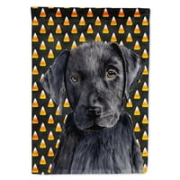 Съкровище на Каролайн SC9175-Flag-Parent Labrador Candy Corn Halloween Portrait Flag, Multicolor