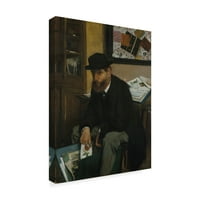 Изобразително изкуство 'Колекционерът на отпечатъци' платно изкуство от Едгар Дега