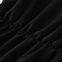 Dyfzdhu жени макси рокля класически ежедневен плътно цветен бутон с дълъг ръкав риза рокли ревера свободна дълга рокля пролет лято есенно черно