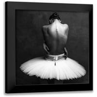 Yakovlev, Alexander Black Modern Framed Museum Art Print, озаглавен - Ballerinas Back 2