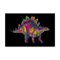 Изящно изкуство на търговска марка „Цветно платно на стегозавър“ от Боб Уеър