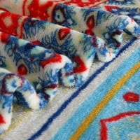 Мека плюшена руно одеяло за легло диван, красота модел отпечатани цар размер 90 102