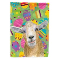 Съкровищата на Каролайн RDR3021-Flag-Parent Eggtravaganza Goat Великденски флаг RDR3021GF, Multicolor
