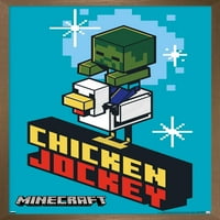 Minecraft - Плакат за стена на пилешки жокей, 14.725 22.375