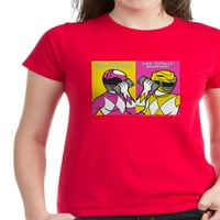 Cafepress - Power Rangers на тениската на техните клетки на жените - женска тъмна тениска