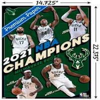 Милуоки Бъкс-стенен плакат на НБА, 14.725 22.375