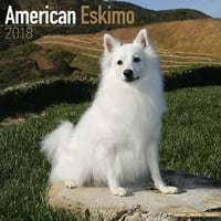 Американски календар на ескимо - Календар на породата на кучета - Стенски календар 2017-