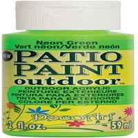 Decoart Patio Paint, Oz., Neon Green
