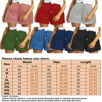 Paille разхлабени къси горещи панталони за жени Hawaii Bottoms Ruffled Summer Beach Shorts DrawString High Toist джобове мини