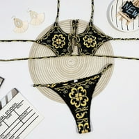 Bikini Retro Print, бански костюм на Pentagon Leopard Print, Chinoiserie Swimsuit