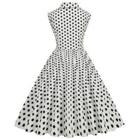 Жени 50 -те 60 -те винтидж рокля без ръкави за без ръкави коктейл с линейна рокля от 1950 г.