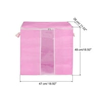 Уникални изгодни предложения големи чанти за съхранение на дрехи спално бельо гардеробни организатори розови