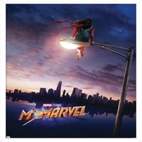 Marvel г -жа Marvel - Тийзър Плакат за стена на един лист, 14.725 22.375 рамки