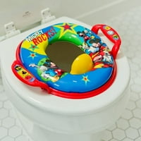 Disney Mickey Mouse Soft Potty седалка с дръжки 18M+, TODDLER TOWN TRAINET TOILET SEAT