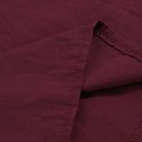 Жени памук и бельо плътна цветна ревера с дълги ръкави с дълга риза с дълга риза