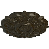 Екена мелница 1 4 од 1 2 П Дерия таван медальон, ръчно рисувани каменни огнище пращене