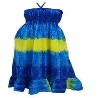 Bay Women Flare Tube Top Maxi рокля вечерна рокля L-XL Blue-J247