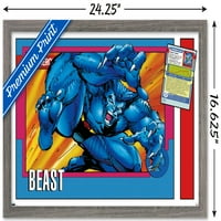 Marvel Trading Cards - Плакат за стена Beast, 14.725 22.375 рамки