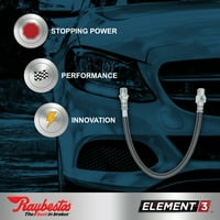 Raybestos BH Professional Grade Hydraulic спирачен маркуч Пасва на SELECT: Dodge Charger SXT, 2006- Dodge Charger