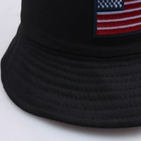 Лятна Америка Флаг кофа шапки за мъже Боб пролет двустранни панама шапки слънце черен памучен риболов Рибар шапка