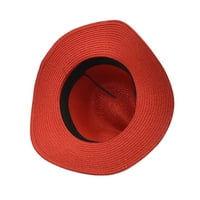Twifer Unise Fashion Retro Western Cowboy Shats Hat Wide Cap Straw Hat Leisure Outdoor Sun Hat
