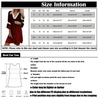 Женска лятна рокля пола Небрежна модна важна дантела отпечатана пола с висока талия, кафяво, xxl