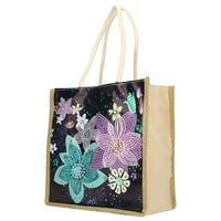 Чанта за боядисване на чанта за кристан Изящна цветна шарка 5D Rhinestone Potatic Bag Diy Crafts for Kids Adults