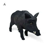 Цифрова фигурка на дивата свиня прекрасна творческа ярка дива животинска дива свиня модел за декорация