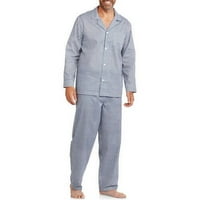 Плод на тъкачния стан мъжки и мъжки комплект пижама с дълъг ръкав, 2 части