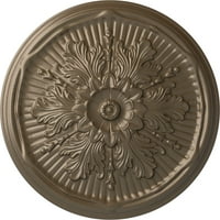 Екена мелница 21 од 2 П Лутън таван медальон, ръчно рисувано топло Сребро