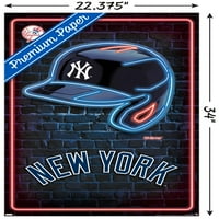 Ню Йорк Янкис-Неонов Плакат За Стена, 22.375 34