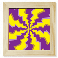 Илюзионни линии цикъл повтаряйте психеделична квадратна рамка за картина стена настолен дисплей