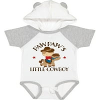 Inktastic Pawpaw Grandpa's Little Cowboy Gift Baby Boy Bodyuit
