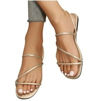 Kayannuo Beach Sandals Clearance Slapper Woman Sandal Kedges Женски модни нежни универсални плоски подметка Една обувка и две