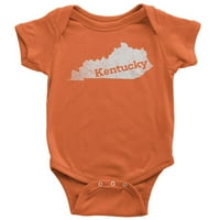 12- месеца оранжева риза за дома на бебешки боди от Кентъки