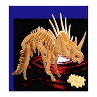 Озадачен - Big Styracosaurus - 3D пъзел с мозален -
