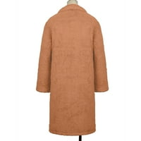 Дамски дами топло изкушено палто яке зима зимно солидно изключване на яката външни дрехи hot6sl4885378