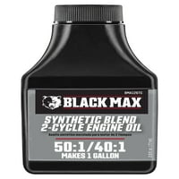 Черно Ма 2.6 унция синтетична смес 2-цикъл масло, прави галон