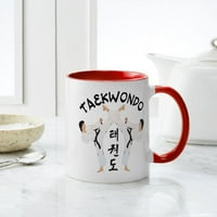 Cafepress - чаша Taekwondo - чаша за керамична чаша - новост за чаена чаша за кафе