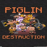 Minecraft: Legends - Puglin Destruction Wall Poster, 22.375 34