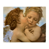 Cafepress - Винтидж викториански ангели, първа целувка хвърляне на одеяло - одеяло за хвърляне на мек руно, 50 x60 одеяло за стадион