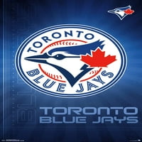 Торонто Блу Джейс-Плакат С Лого, 22.375 34