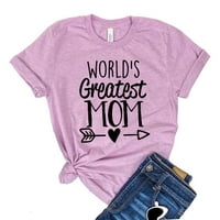 Светове най-велика тениска на мама най-добрата мама риза майки ден подарък готино мама ризи женски мама живот тениска майчинството