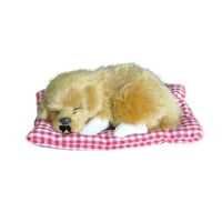 Shangqer сладък симулация Спящо кученце кукли играчка играчка със звукова декорация за декорация на деца