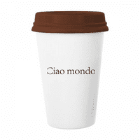 Здравей свят италиански арт деко модна халба кафе пиене стъклени керамични кутии чаши капак