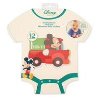 Disney Mickey Mouse Milestone Photo Poph Prop Belly Stickers, Baby Boys, на възраст 0-12M