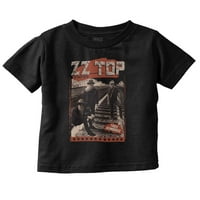Официален ZZ Top Tres Hombres Concert Toddler Boy Girl Тениска за бебета бебешко дете Бриско Брандове 3T
