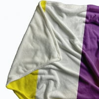 Просто Дейзи Не-Двоичен Гордост Флаг Хвърлят Одеяло