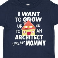 Inktastic искам да порасна, за да бъда архитект като моето момче за подарък за мама, дете или тениска за момиче